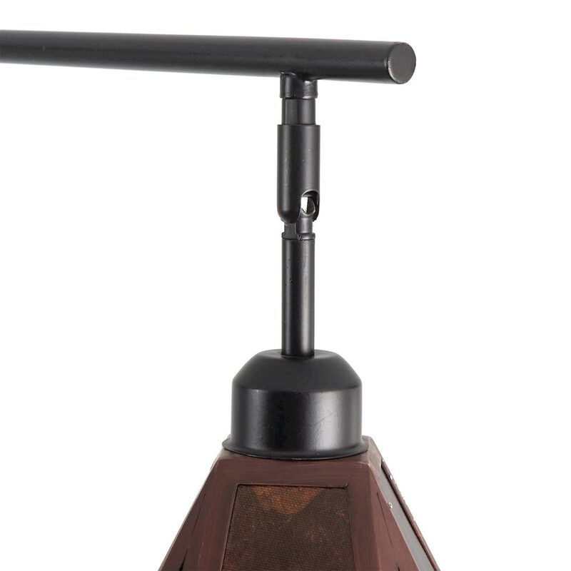 NOVA OF CALIFORNIA Artifact Natural Mica 3 Light Arc Floor Lamp - 86, Expresso Bronze