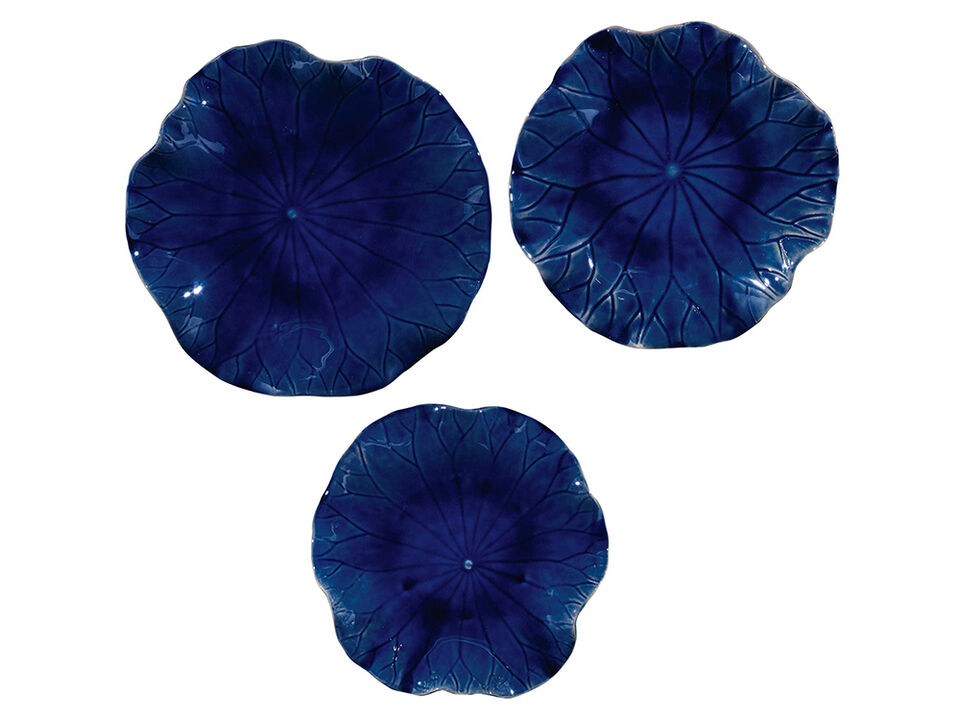 Abella Blue Ceramic Wall Decor