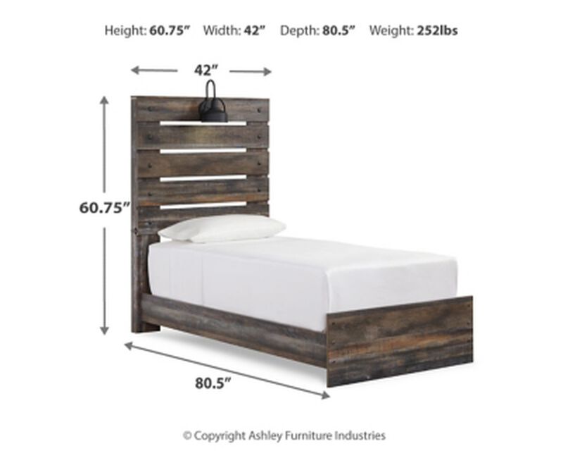 Drystan Twin Panel Bed