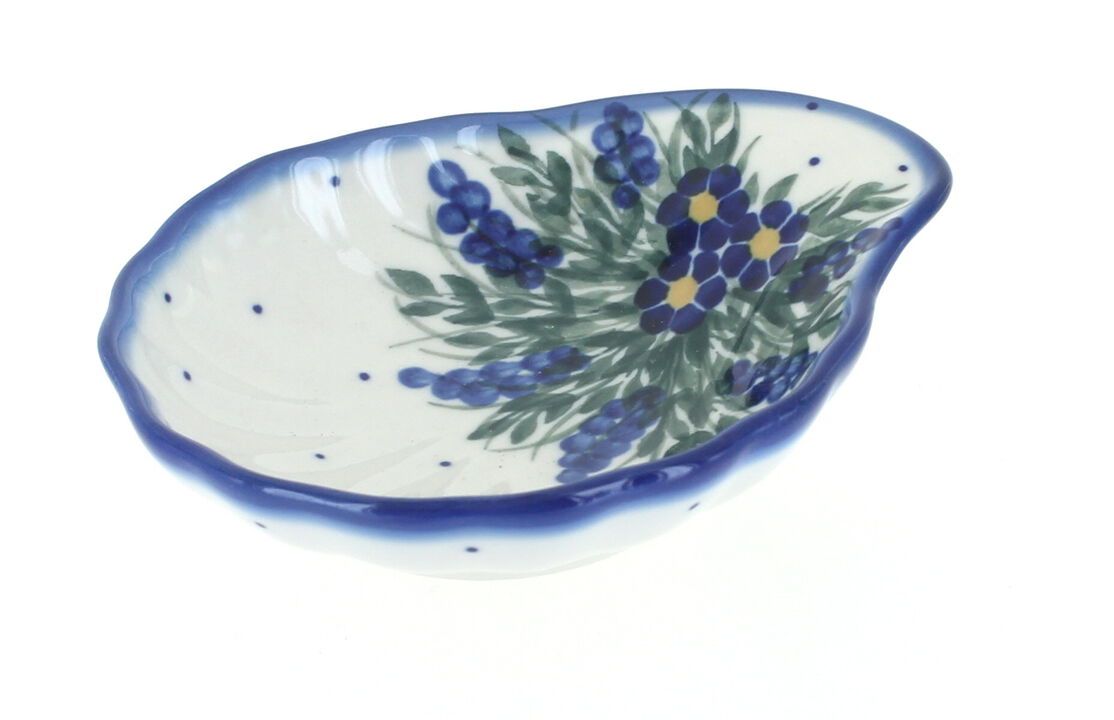 Blue Rose Polish Pottery Hyacinth Shell Dish