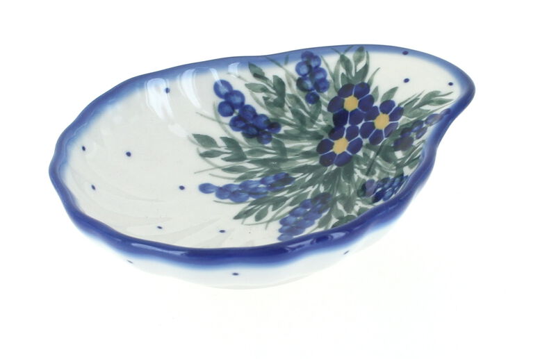 Blue Rose Polish Pottery Hyacinth Shell Dish