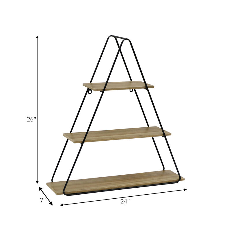 26" Triangle Wall Shelf