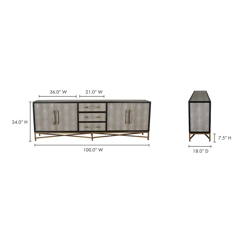 Moe's Mako Sideboard Large