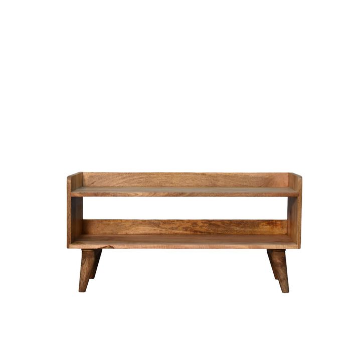 Oak-ish Nordic Solid Wood Storage Bench