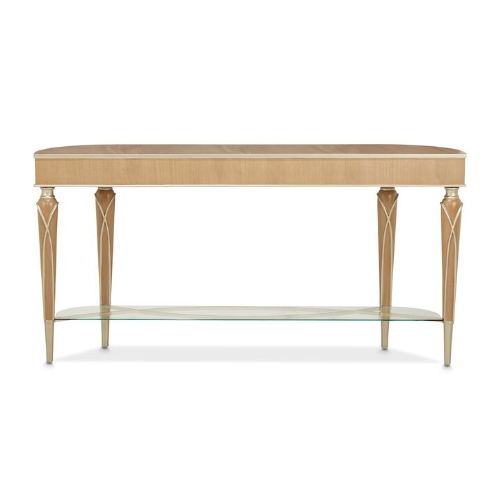 Michael Amini Villa Cherie Console Table - Caramel