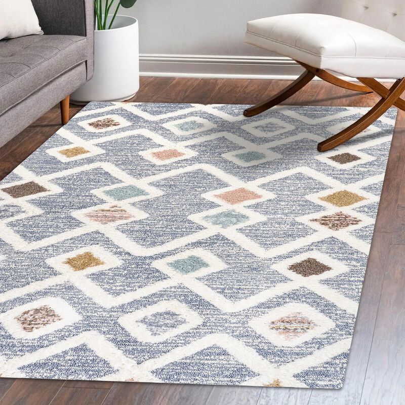 Monique Trellis High-Low Area Rug