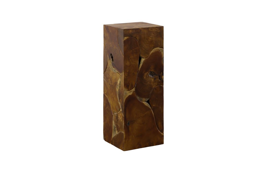 Teak Slice Medium Pedestal