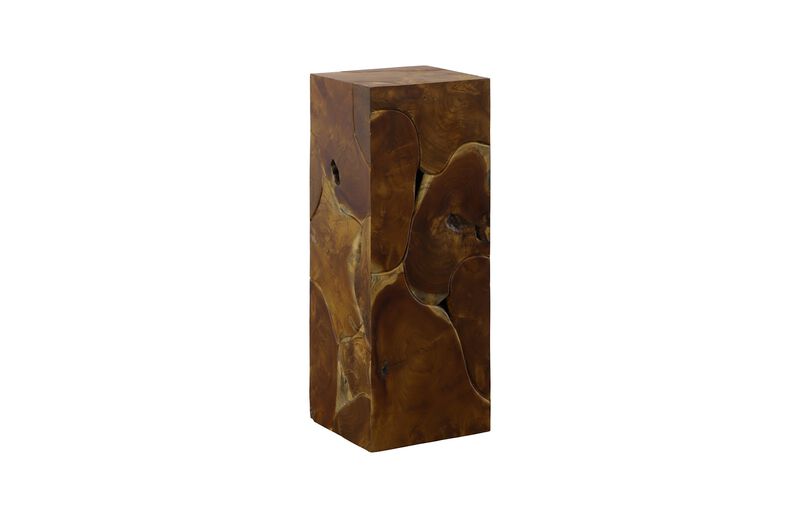 Teak Slice Medium Pedestal