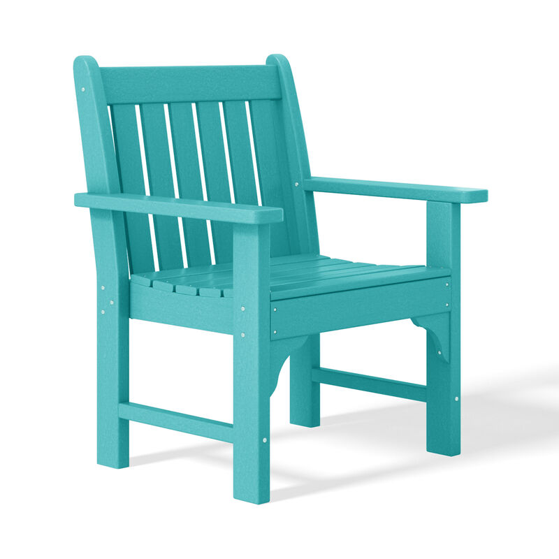 WestinTrends Outdoor Patio HDPE Adirondack Dining Arm Chairs (Set of 2)
