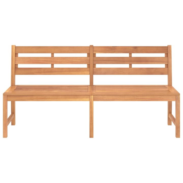 vidaXL Patio Bench 70.9" Solid Teak Wood