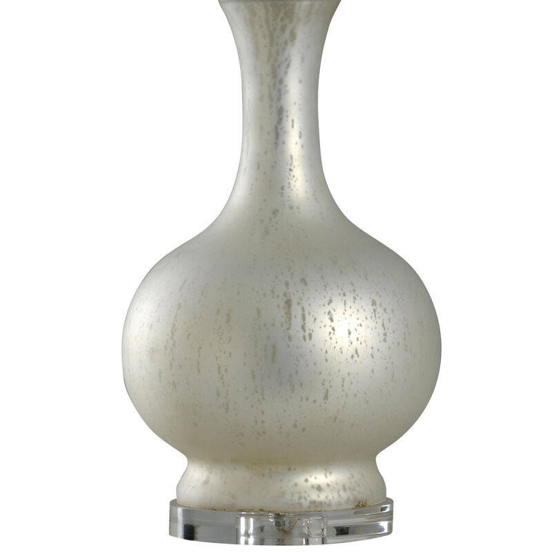 Aged Glass Table Lamp