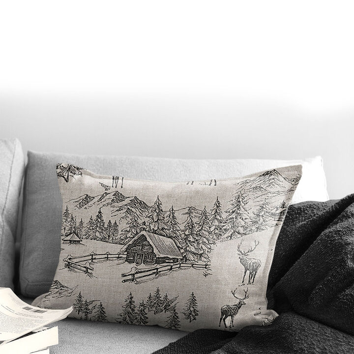 6ix Tailors Fine Linens Cross Country Natural Decorative Throw Pillows