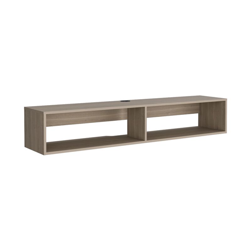 Floating Tv Stand Moore, Living Room, White Oak