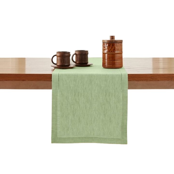 Solino Home 100% Pure Linen Table Runner 14 x 108 Inch | Milan