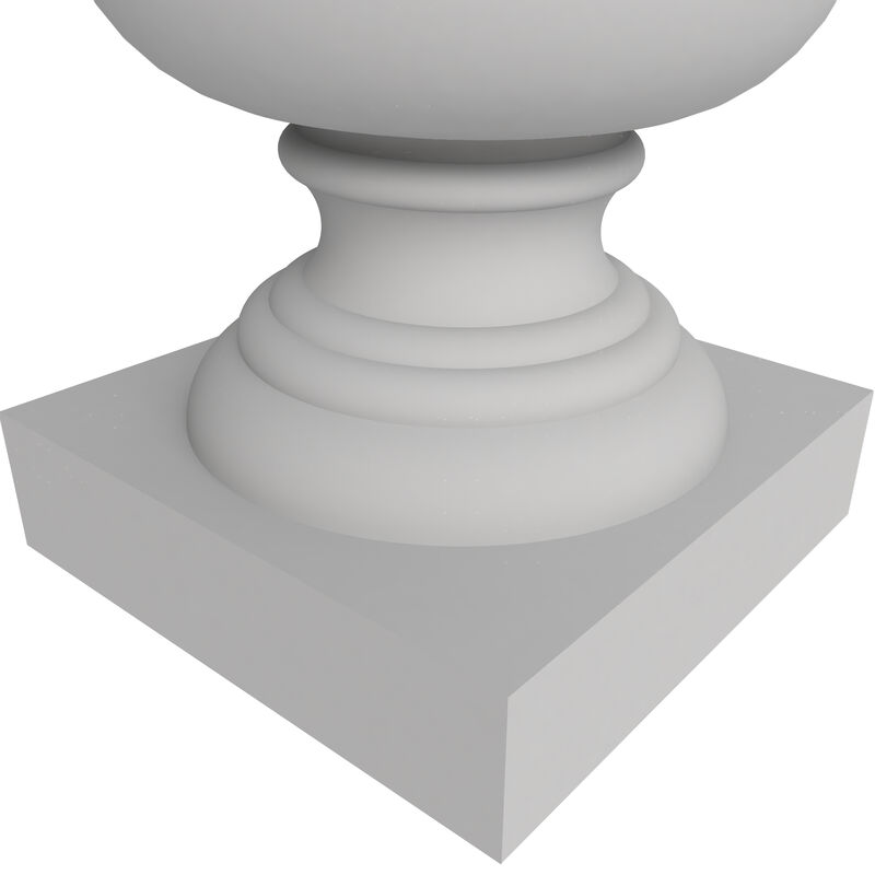 LeisureMod Daisy Series Fiberstone and MgO Clay Planter