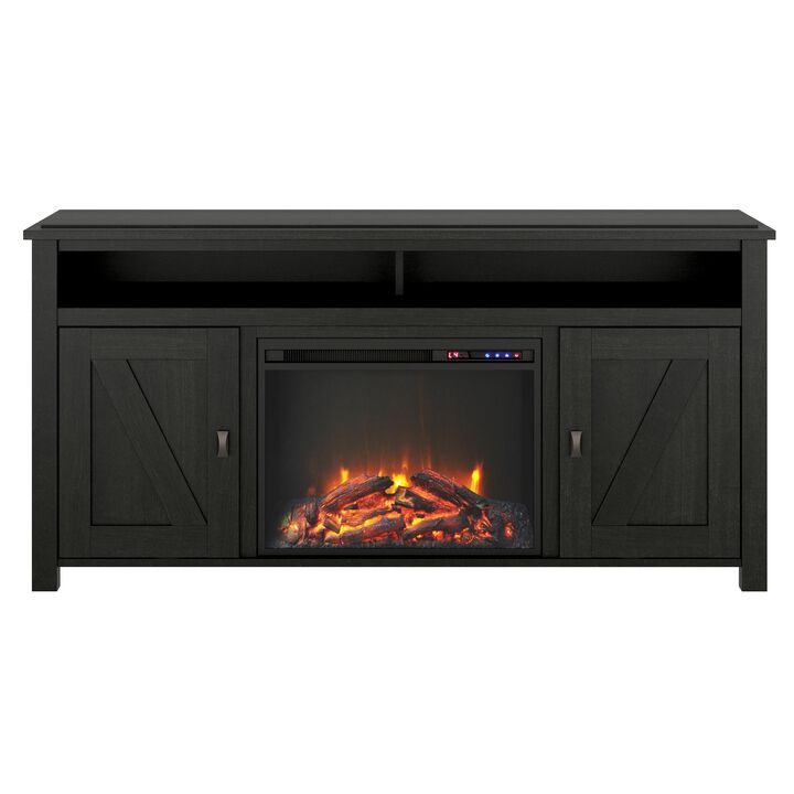Farmington Electric Fireplace Space Heater TV Console for TVs up to 60"