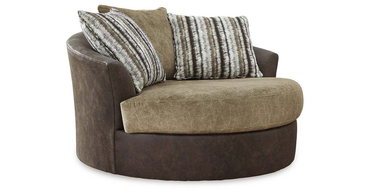 Alesbury Oversized Swivel Accent Chair