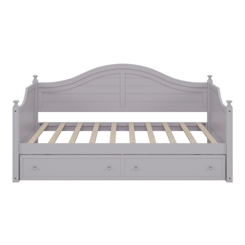 Merax Wood Daybed with 2 Storage Drawers