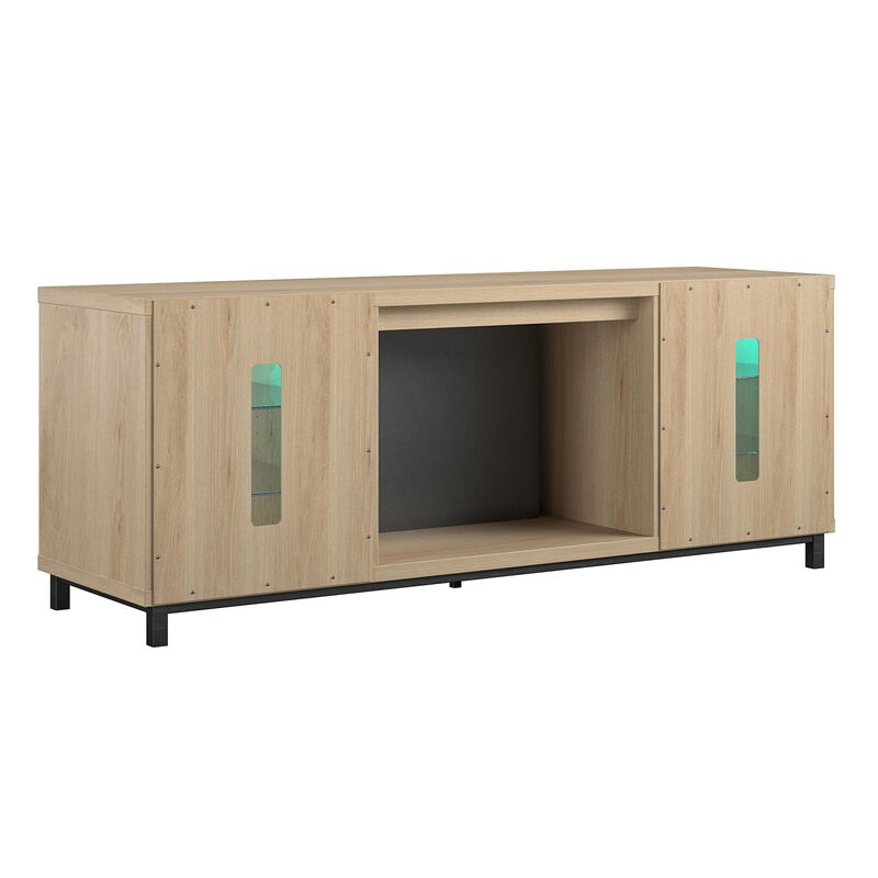 Ameriwood Home Lumina Deluxe Fireplace TV Stand for TVs up to 70"