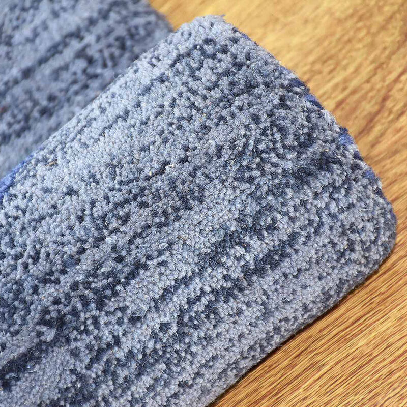 RUGSOTIC CARPETS HAND TUFTED WOOL ECO-FRIENDLY AREA RUGS  - 5'x8', Rectangle Shape, Blue, Contemporary Modern Design, High Pile Thick Handmade Area Rugs for Living Room, Bed Room (K00917)
