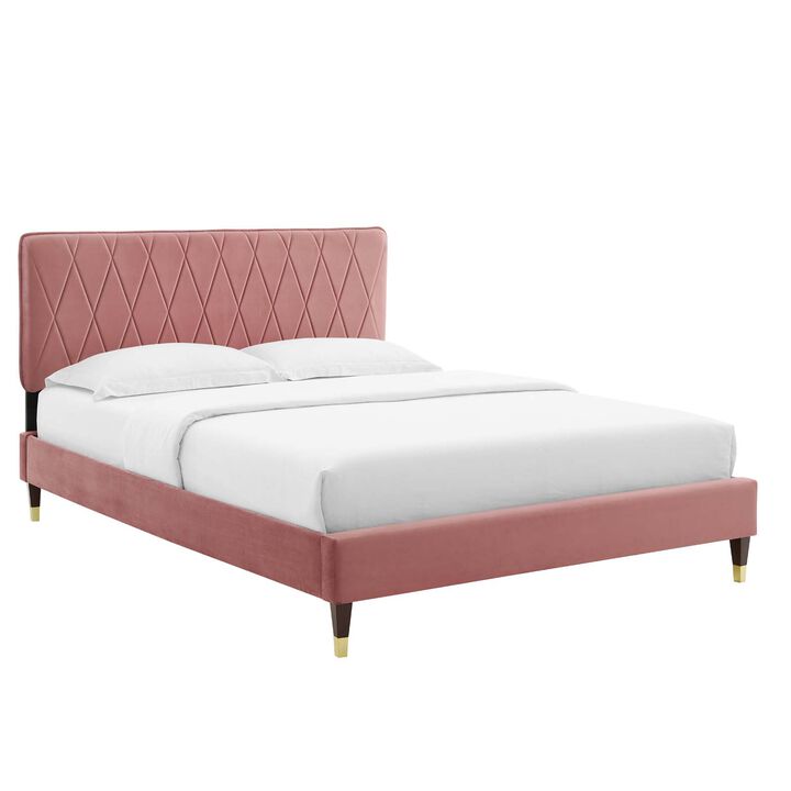 Modway - Phillipa Performance Velvet King Platform Bed