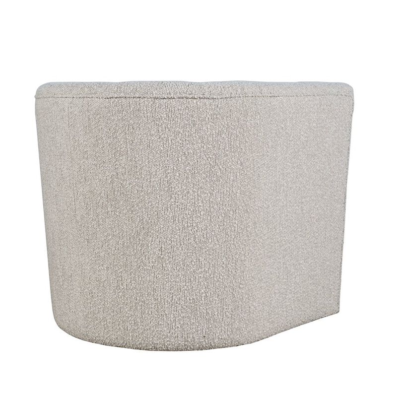 Jofran Everly Boucle Modern Transitional Swivel Accent Chair