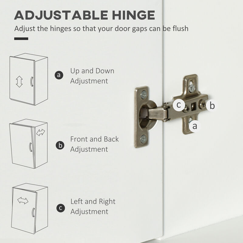 Modern Tall Cupboard Organizer with Adjustable Shelf Options and Elevated Base