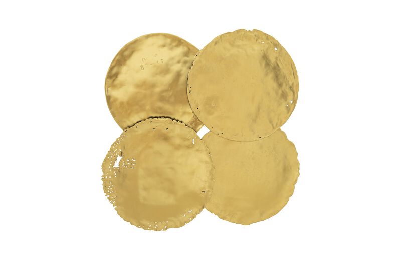 Cast Oil Drum Wall Discs Set of 4