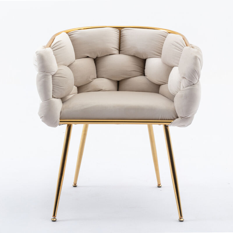 Modern Luxury Velvet Single Sofa Chair Set for Lazy Person