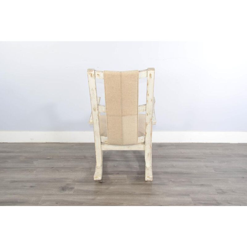 Sunny Designs White Sand Rocker, Cushion Seat & Back