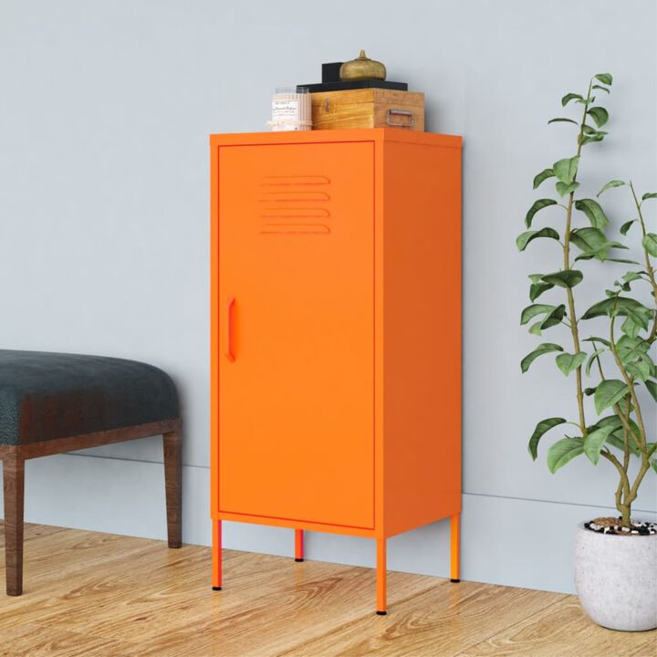 vidaXL Storage Cabinet 16.7"x13.8"x40" Steel
