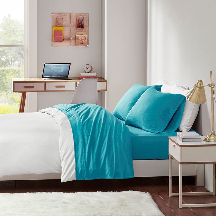 Gracie Mills Atlas All-Season Cotton Blend Jersey Knit Sheet Set