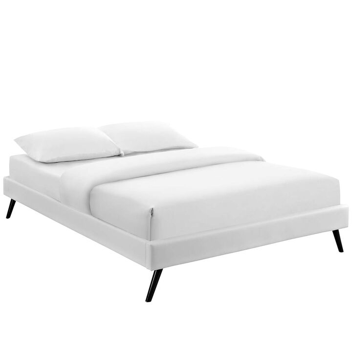 Modway - Loryn Queen Vinyl Bed Frame with Round Splayed Legs