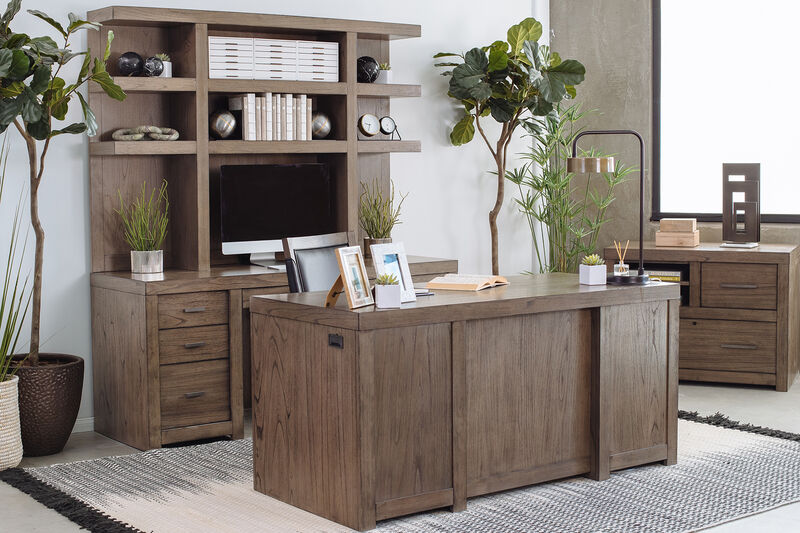 Modern Loft Credenza and Hutch