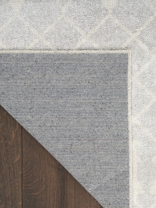 Astra Machine Washable ASW10 Gray 7'10" x 10' Rug