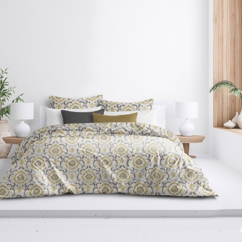 6ix Tailors Fine Linens Tandoori Gold Coverlet Set
