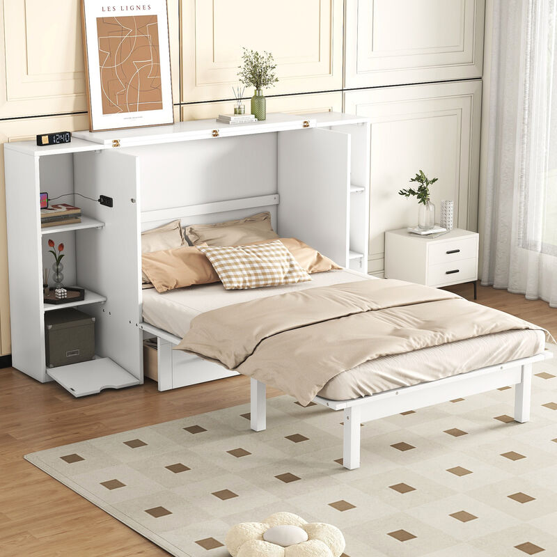 Merax Murphy Bed with Shelves