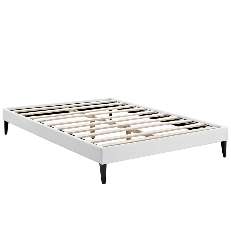 Modway - Tessie Queen Vinyl Bed Frame with Squared Tapered Legs