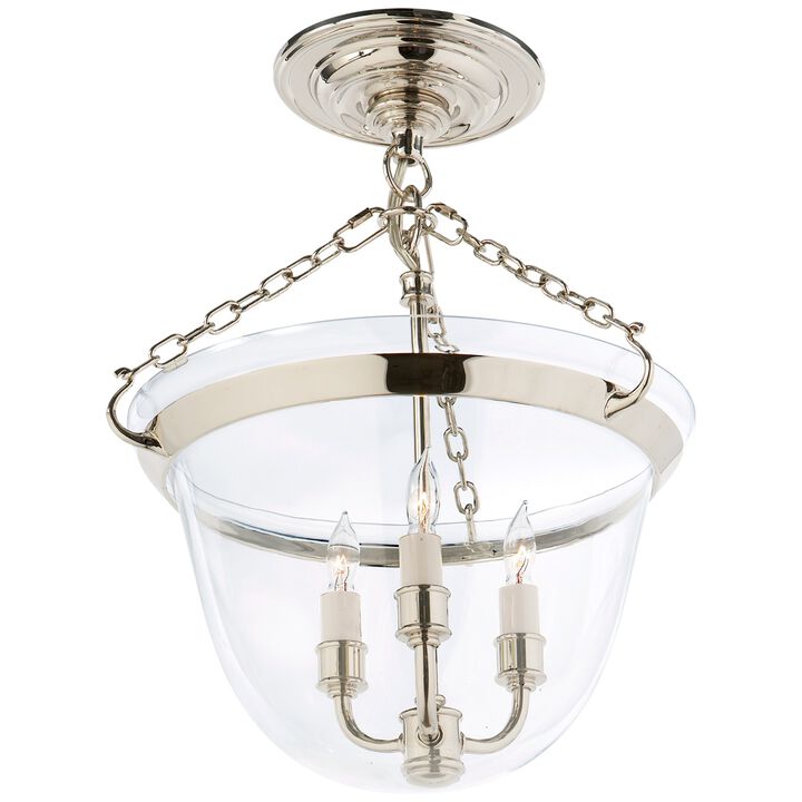 Country Semi-Flush Jar Lantern