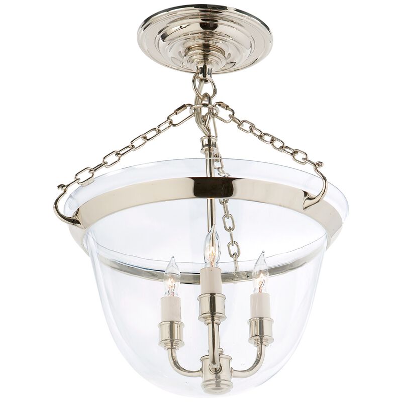 Country Semi-Flush Jar Lantern