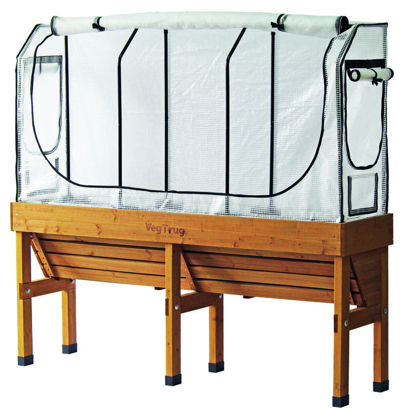 VegTrug Medium Wall Hugger Greenhouse Frame & Multi-Cover Set
