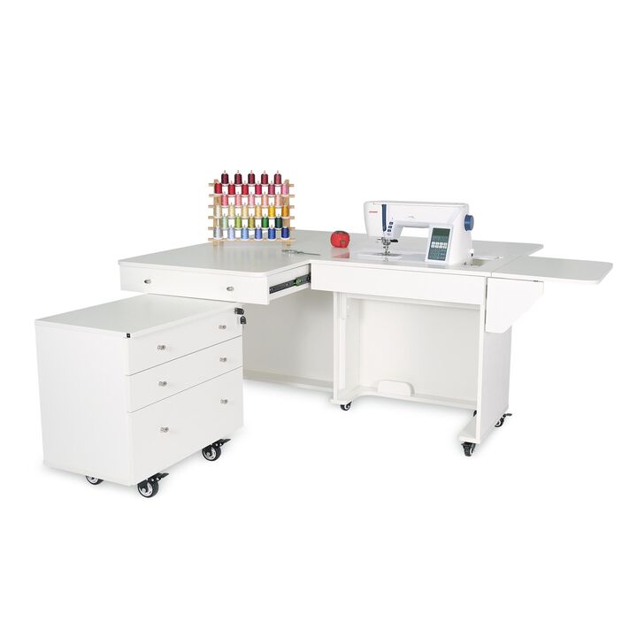 Kangaroo & Joey Sewing Cabinet (Ash White)