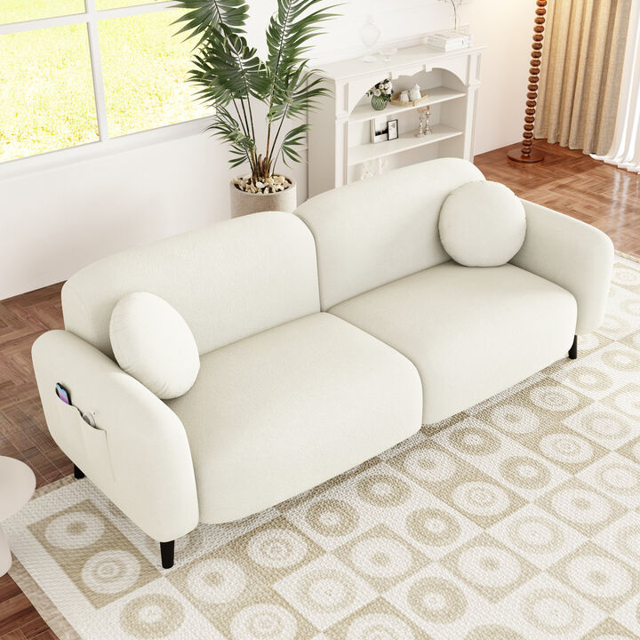 Merax Upholstered Loveseat 2 Seats Sofa