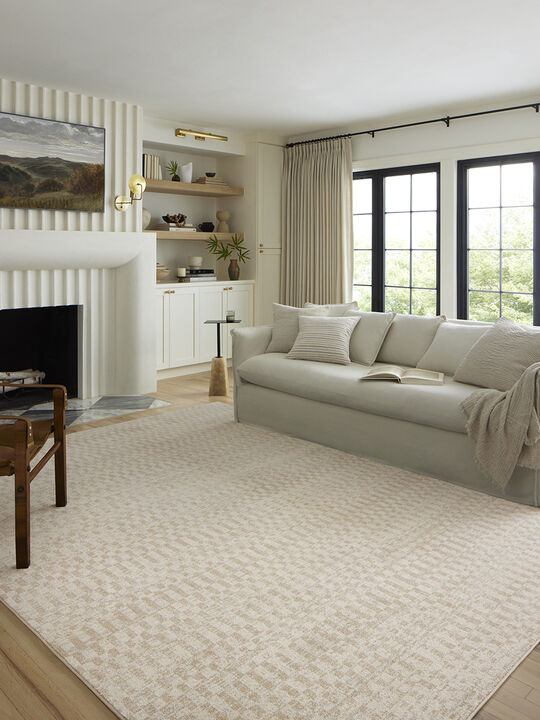 Kamala KAM05 Ivory/Natural 7'10" x 10' Rug