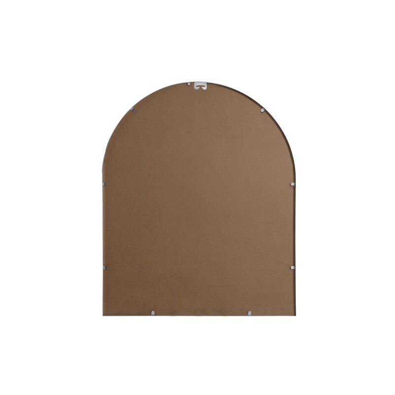 Elegant Decor Metal Frame Arch Mirror 30x36 Inch in Silver