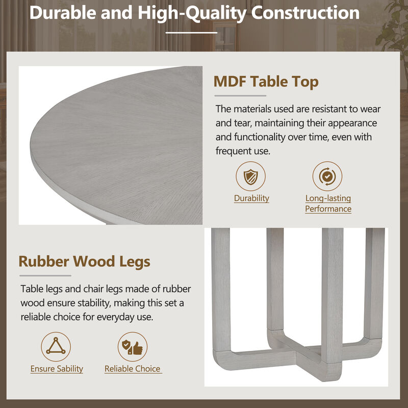 Merax 5-Piece Retro Dining Set