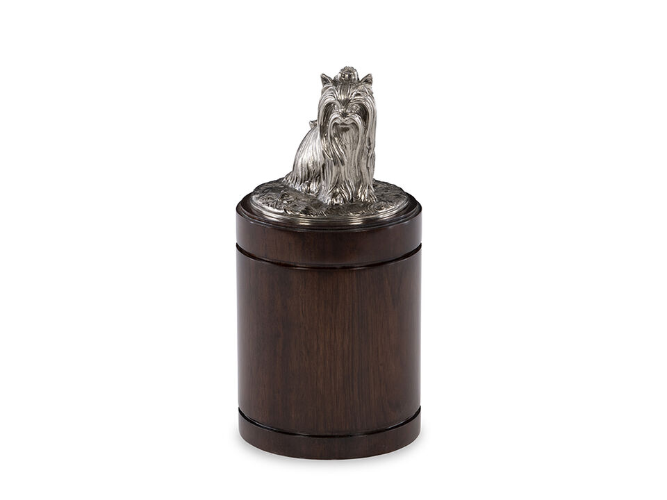 Nickel Yorkie Canister