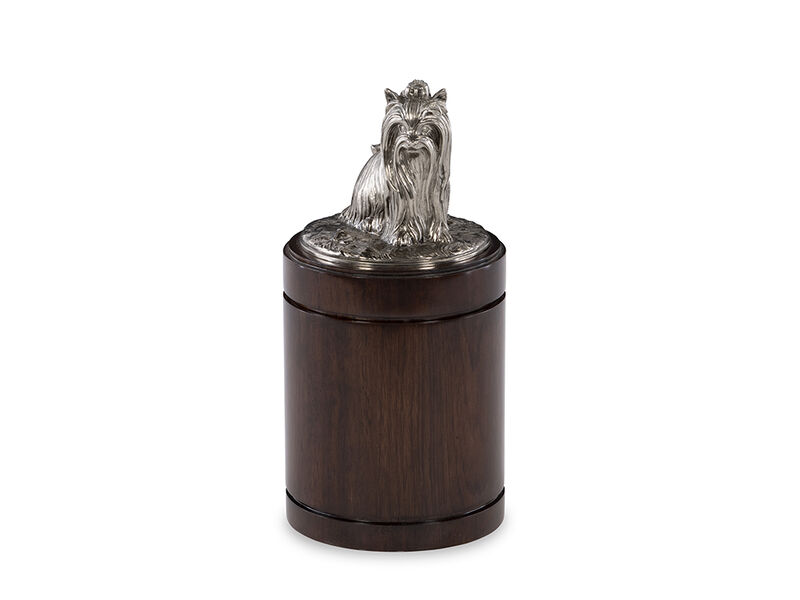 Nickel Yorkie Canister