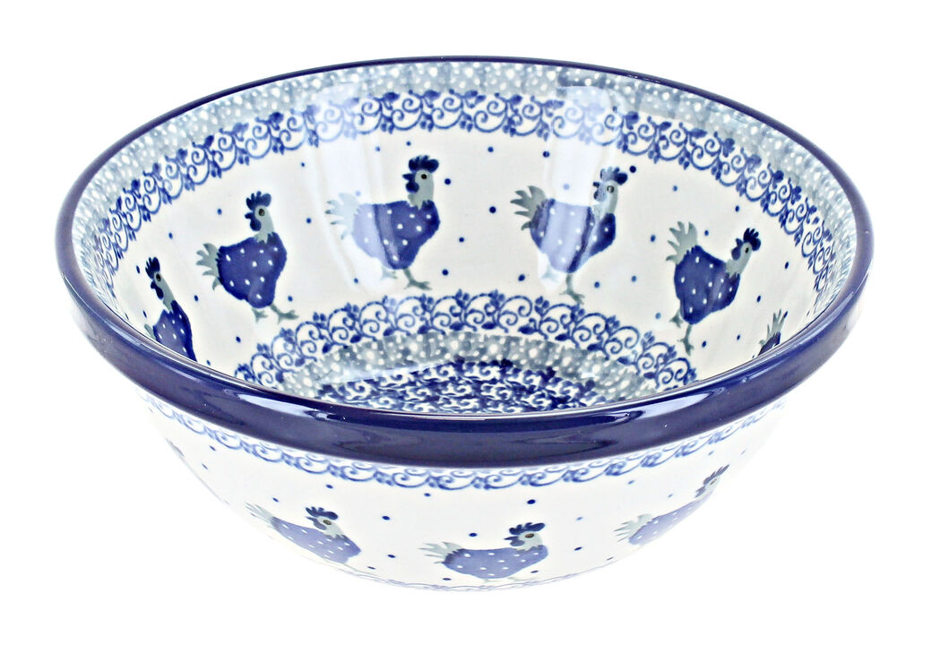 Blue Rose Polish Pottery Evergreen Magic Cereal/Soup Bowl