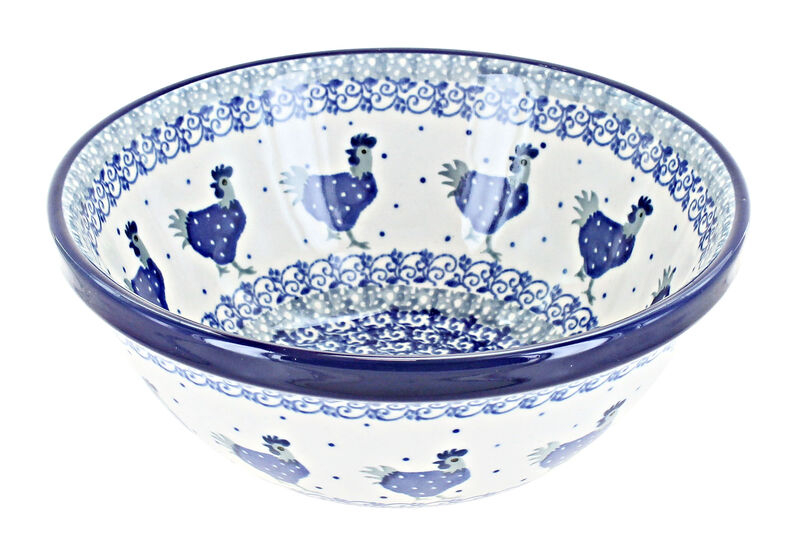 Blue Rose Polish Pottery Evergreen Magic Cereal/Soup Bowl